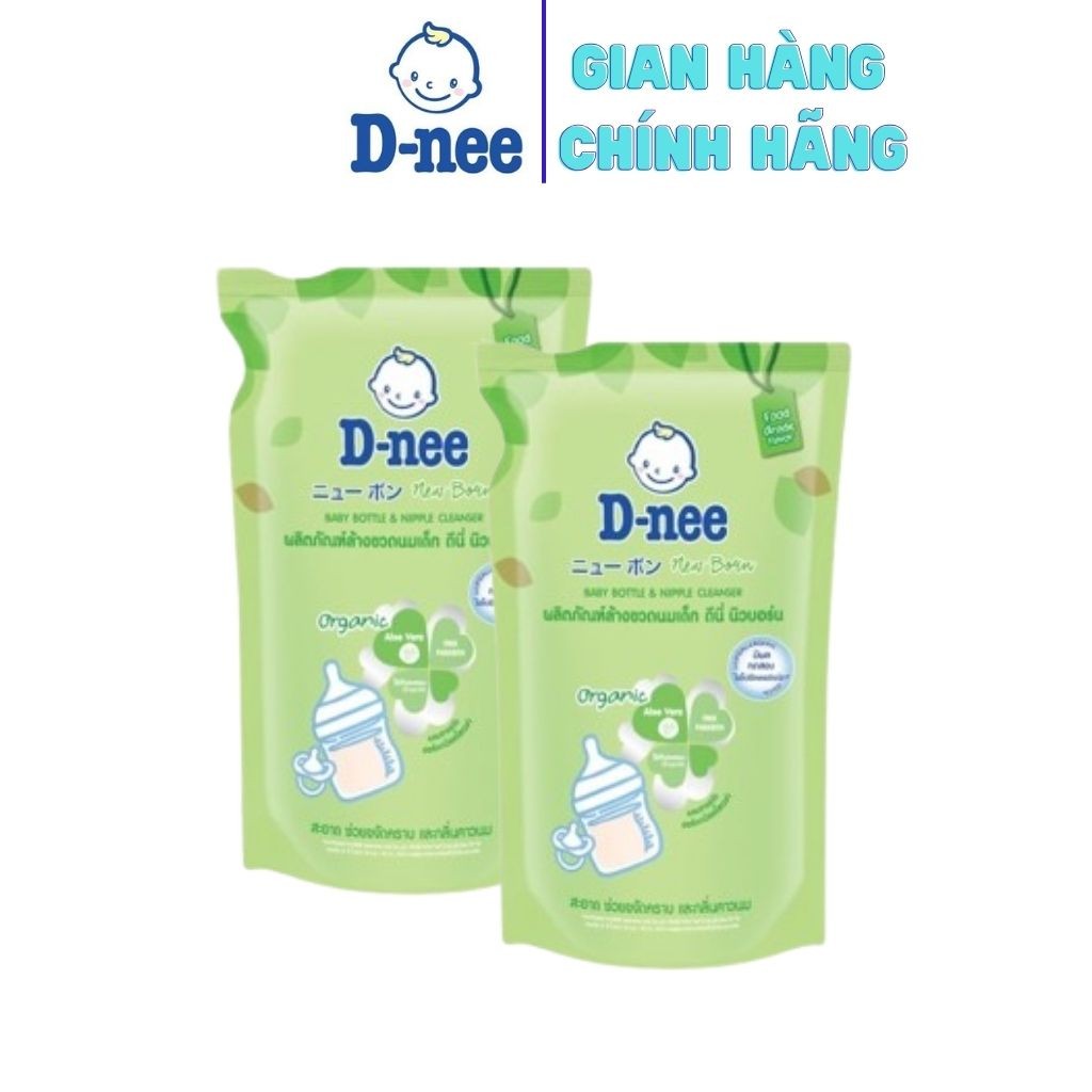 Combo 2 Túi Nước xúc bình sữa Dnee, rửa bình sữa Dnee dạng túi 550ml hàng thái @@