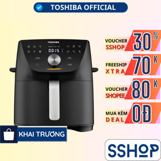 Nồi chiên không dầu Toshiba AF-74CS1SRVN(H) 7.4L Chính hãng 1850W , Công nghệ chiên mềm Heat-Q - SSHOP MALL