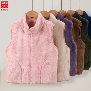 Áo Vest Nam Nữ Cha Mẹ-Con Áo Vest Trẻ Em Thu Đông Shu Cotton Nhung Dày Áo Ấm -0903