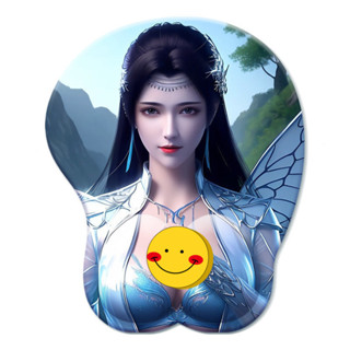  Giao ngay trong ngày miếng lót chuột 3D miếng lót cổ tay miếng lót chuột silicon mềm Mousepad người đẹp Anime ngực to 