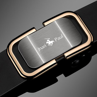 [Bán hàng trực tiếp tại nhà máy] Thắt lưng nam doanh nhân không răng Khóa tự động Thắt lưng da bò Quần trẻ trung niên