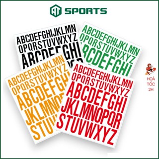 Decal Chữ Cái Từ A-Z (2.5cm, 5cm) - Tem Dán Từ A đến Z Không Thấm Nước - Tem Chữ Cái Dán Đồ Dùng