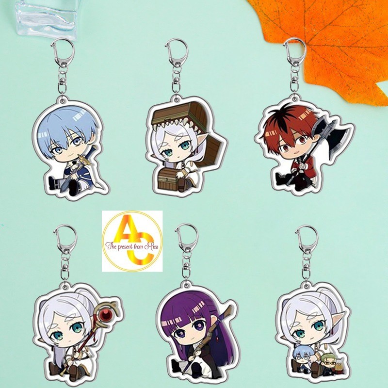 Hoạt Hình Móc Khóa Tang Lễ Anime Frieren: Beyond Journey 's End Acrylic Móc Khóa Frieren Tại Đám tan