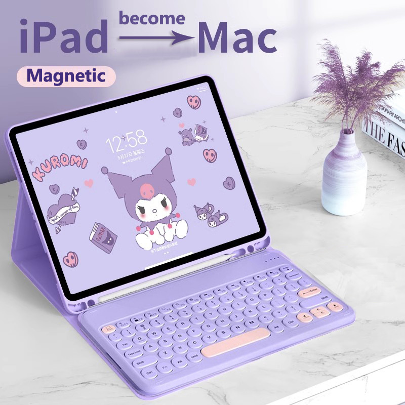 Bàn Phím Có Ốp Lưng Cho 2025 IPad Pro 11 M511th Gen 11 Inch A16 Mini 6 10th 10.9 "Air 5 4 3 Pro 2 1 