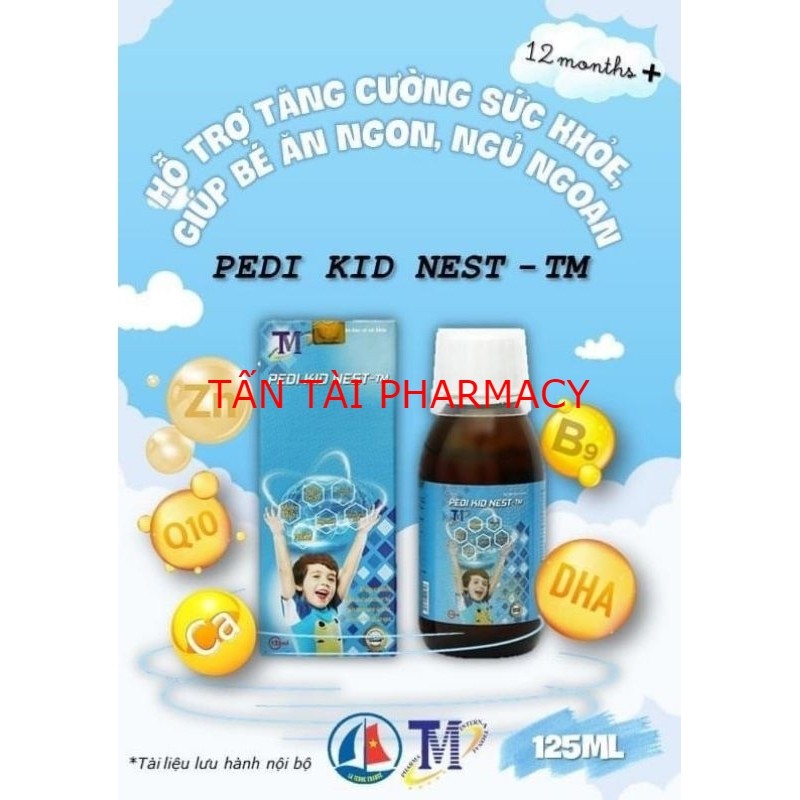 ✅[CHÍNH HÃNG, CHO KIỂM HÀNG] Siro Pedi Kid Nest-TM kích thích ăn ngon ngủ ngoan chai 125ml