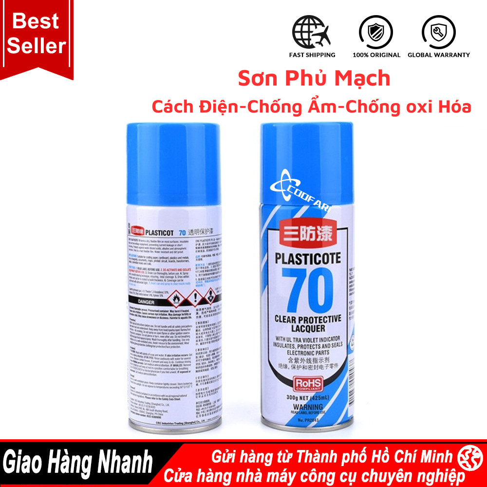 Sơn Phủ Bảo Vệ Bo Mạch CRC70 Cách Điện Chống Oxi Hóa