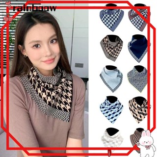 Ấm cổ giữ nhiệt RAINBOW, Khăn quàng cổ tam giác đan dày yếm, Cặp đôi cổ ấm áp Snap Fastener Cổ áo giả chống gió Khăn quàng cổ mùa đông Unisex