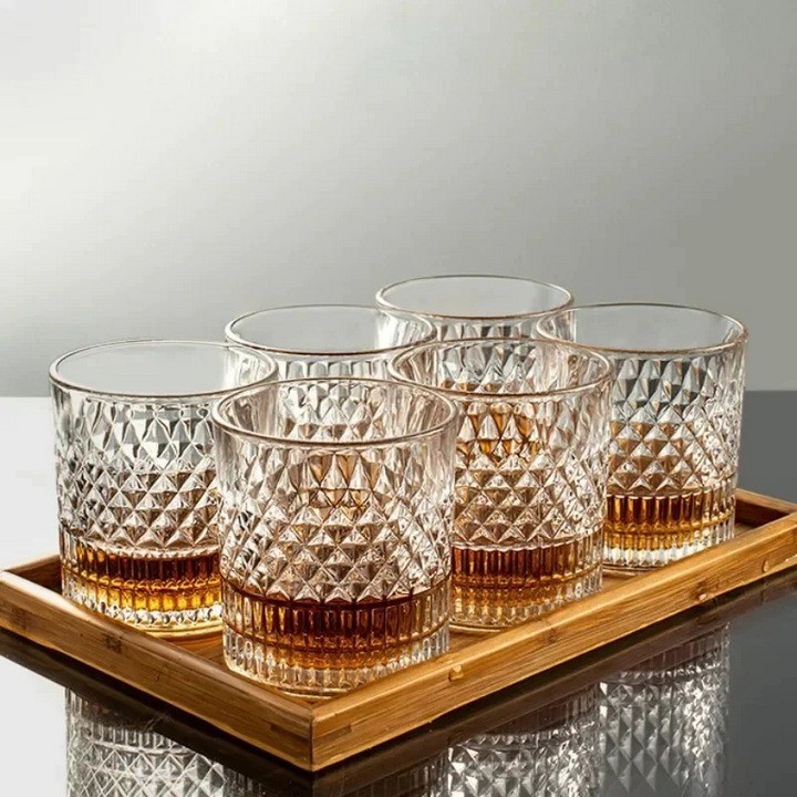 Bộ 6 Ly Thủy Tinh AURORA Dung Tích 335ML Cao Cấp Drinking Glass