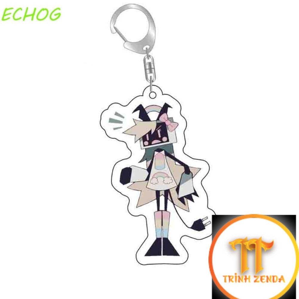 Móc khóa giáo dục giấy cơ bản ECHOG, Giáo dục giấy cơ bản Zip Miss Circle Acrylic - zenda