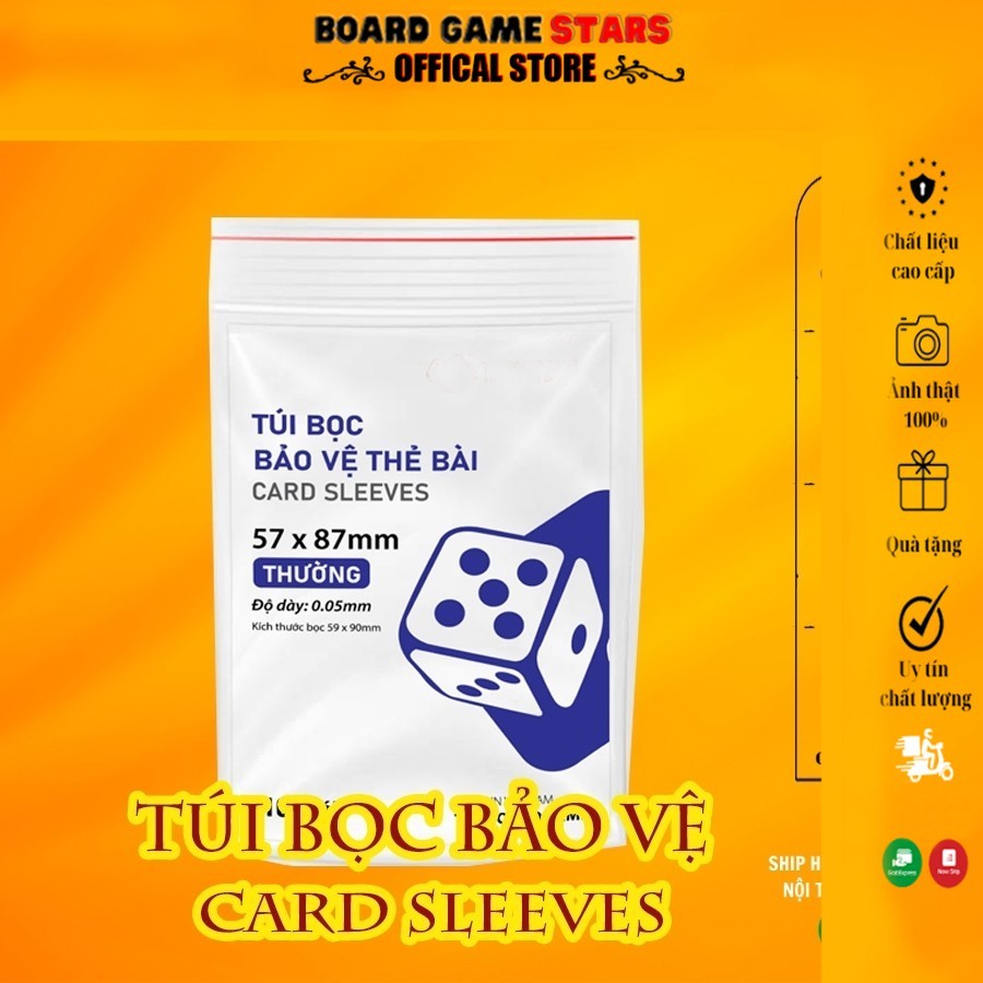 Bọc bài Uno Ma sói mèo nổ - Sleeves - Bao kiếng bảo vệ lá bài -[𝗕𝗼𝗮𝗿𝗱𝗚𝗮𝗺𝗲 𝗦𝗧𝗔𝗥]