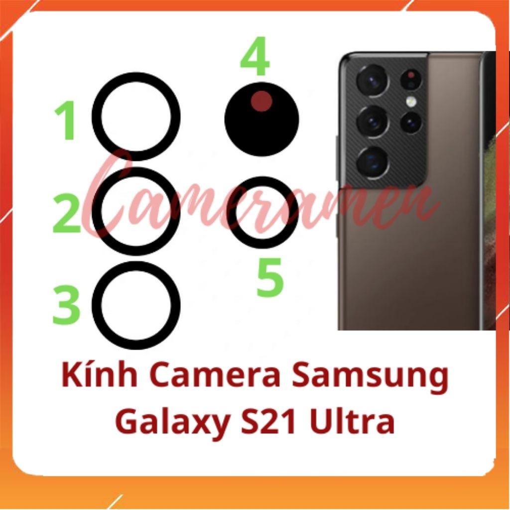 Kính Camera Samsung Galaxy S21 Ultra / S21Ultra ( Sale Sốc )