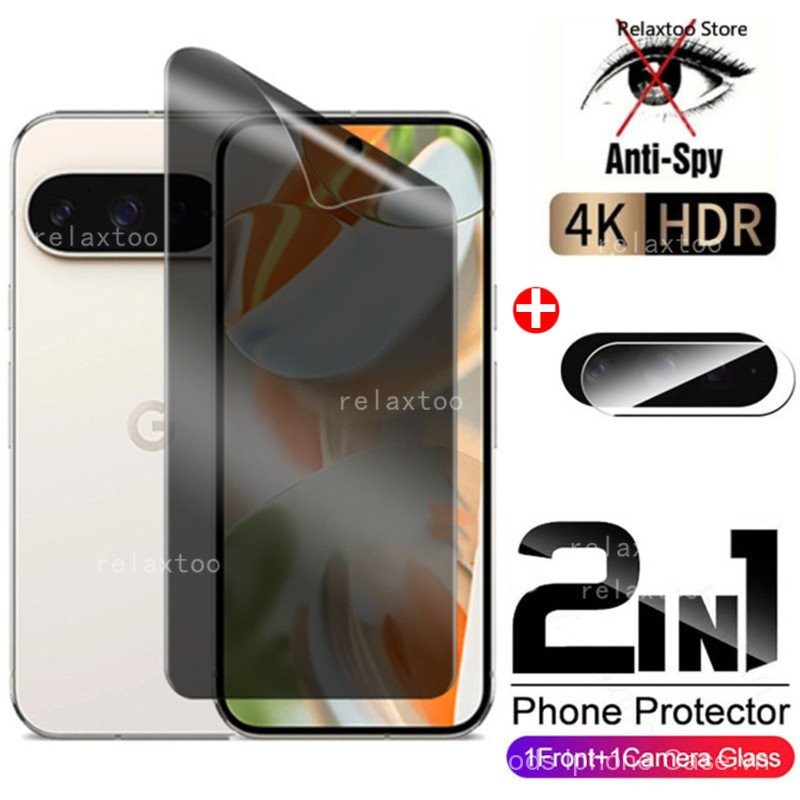 Phim Hydrogel Mềm Bảo Mật Màn Hình 2in1 Cho Google Pixel9 Pixel8 Pixel 9 Pro XL 8 7 6 Pro A 9ProXL 9