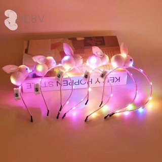 [JCBV] Cài Tóc Hình Thỏ Có Đèn led Phát Sáng Độc Đáo