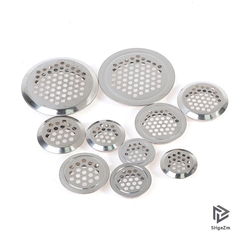 [SHgeZm] 10 Chiếc Tủ Tròn Ống Thông Hơi Dia.19mm-53mm Lưới Louver Lưới Lỗ Cắm [MỚI]