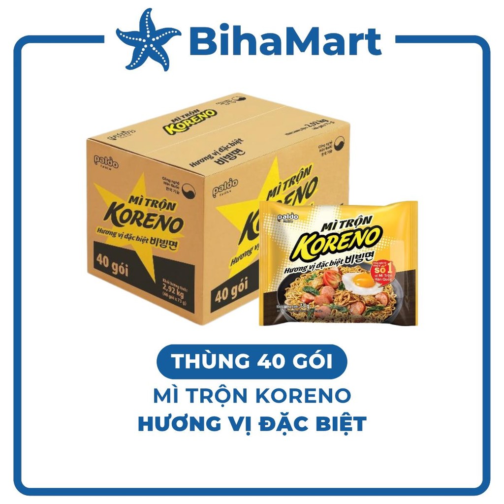 [THÙNG40GÓI]-PALDO- Mì trộn Koreno hương vị Đặc biệt, Koreno Mì trộn đặc biệt Koreno, Mì Koreno Hàn 
