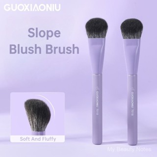  GUOXIAONIU Bunny Sloping Blush Brush Fiber Hair Fluffy Soft Clear Natural Makeup Brush BCLS 