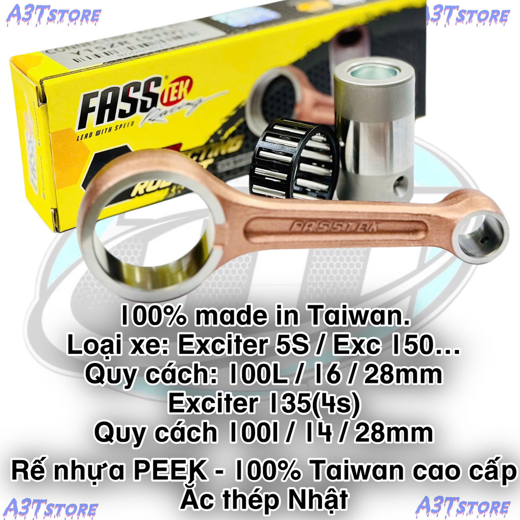 Tay dên Fasstek Racing ex135 - ex150 STD EXCITER - 100L đúc taiwan tproracing_motorcycle