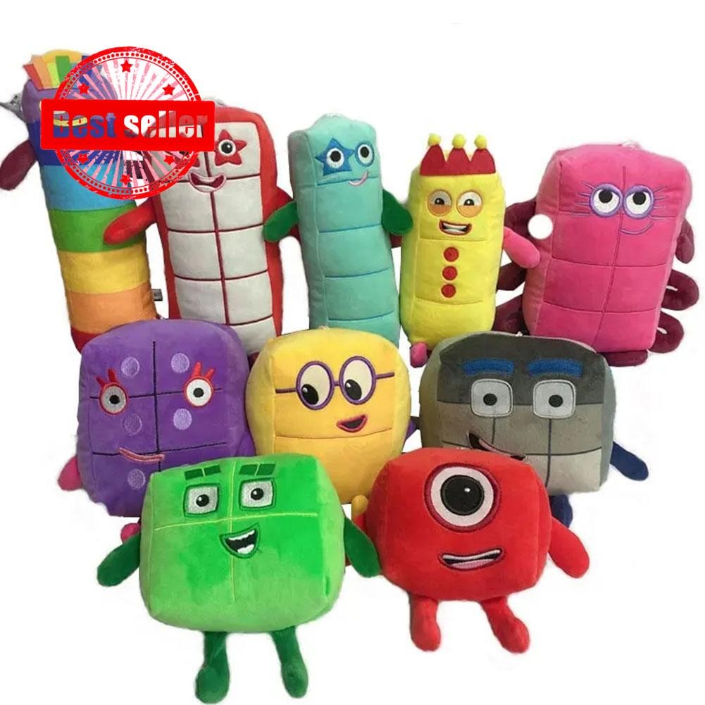Numberblocks Búp bê sang trọng Số giáo dục Đồ chơi trẻ em nhồi bông V6h2