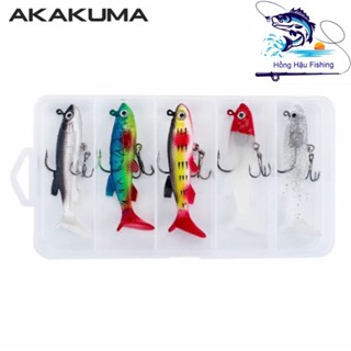  Combo Hộp Mồi 5 Cá Mềm 8cm 14g Action Chìm Lửng Siêu Nhạy- Mồi Câu Lure Chuyên Chẽm Lóc Giá Rẻ Học Sinh KF 