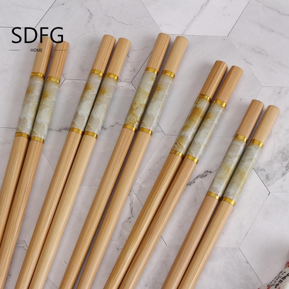 SDFG SDFG 5 Cặp Quà Tặng Tre Bộ Đồ Ăn Cơm Sushi