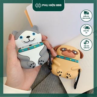 Case Airpod - Ốp Airpods 1 2 Shaggy Husky - PK506