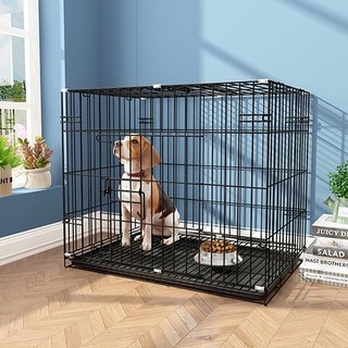 Lồng chó tĩnh điện tặng kèm khay phân dễ cọ rửa vệ sinh nhiều size ( màu ngẫu nhiên)