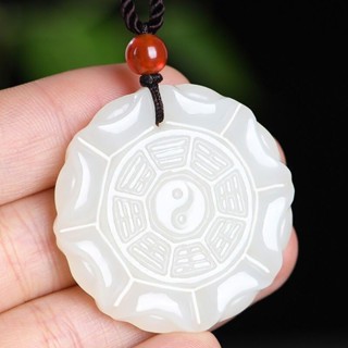 Tự Nhiên Afghanistan Trắng Ngọc Xiantian Bagua Ngọc Mặt Dây Chuyền Nam Nữ Phong Cách Ngọc Mặt Dây Chuyền Ngọc Ngọc Ngọc Ngọc Mặt Dây Chuyền Thương Hiệu Ngọc _ Nn j vẻ Đẹp