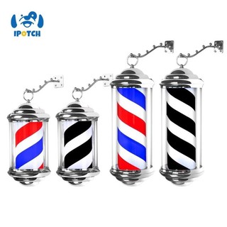 FAKEME Retro Cắt Tóc Cực Ánh Sáng Xoay Salon Ký Đèn Cắt Tóc Cực Đứng Đèn Cho Trong Nhà