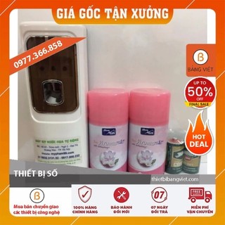Bộ 1 máy xịt thơm phòng tự động MG6D+2 bình xịt Hương Bubbery