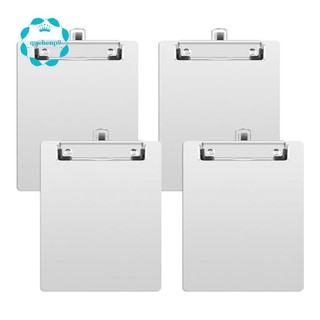 4 Gói Clipboard Kim Loại Clipboard Kích Thước A5 Clipboard Có Hộp Đựng Bút, Thích Hợp Cho Văn Phòng, Nhà Hàng, Trường Học Và Phòng Thí Nghiệm