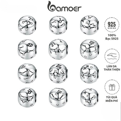 Bamoer Vòng Tay Bạc 925 Mặt Hình Cung Hoàng Đạo Phong Cách Cổ Điển SCC1218