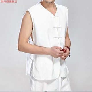 Vải Lanh Cotton Đường Phù Hợp Với Nam Thanh Niên Phong Cách Trung Hoa Áo Vest Nam Phong Cách Trung Hoa Áo Khoác Người Cao Tuổi Thanh Niên Rời Bố Phù Hợp Với Vải Lanh Cotton Đường Phù Hợp Với Nam Thanh Niên Phong Cách Trung Hoa Áo Vest Nam Phong Cách Trung
