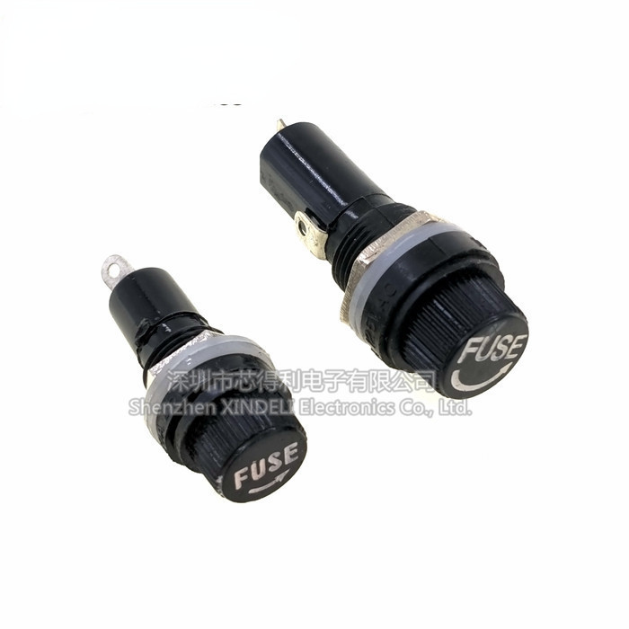 Màu đen FUSE FUSE Giá đỡ ống thủy tinh 5 * 20 6X30MM Giá đỡ FUSE 2CM