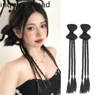 Búi Tóc Giả Thắt Nơ Bằng Sợi Tổng Hợp