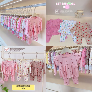 SET 3 BỘ TĂM BABYDOLL CHO BÉ