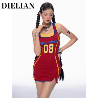 DIELIAN váy Đầm váy nữ body đầm Hàn Phong Comfortable Cổ điển INS WLQ24708P1 31Z240803