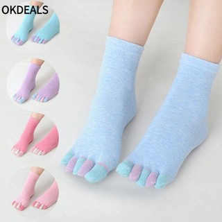 Vớ cổ cao thiết kế 5 ngón chân màu sắc ngọt ngào dễ thương cho nữ