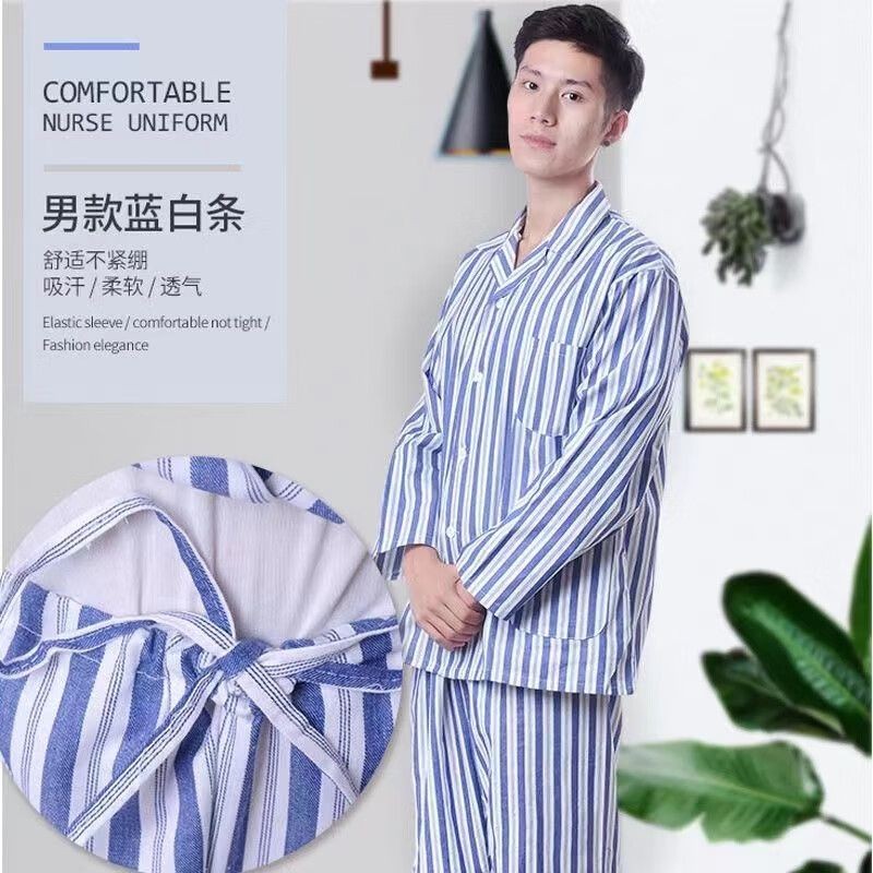 Bệnh nhân quần áo ngắn tay bông bệnh nhân quần áo dài tay áo bệnh nhân quần áo bệnh nhân nam nữ