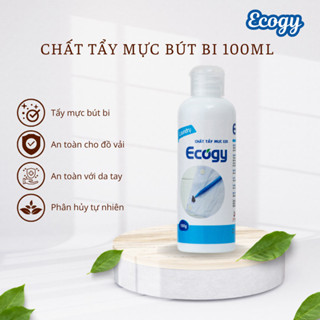  Chai tẩy vết mực bút bi Ecogy E35 100ml chuyên dụng - tẩy sạch vết mực bút bi thường dạng nét viết bám trên quần áo 