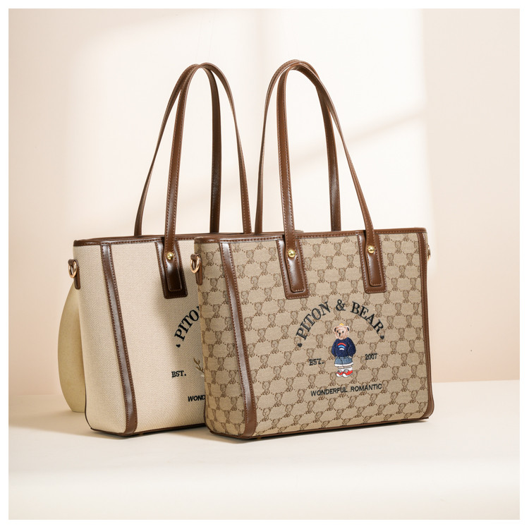 [Chính Hãng] Túi totebag Beibaobao Piton&Bear Cao Cấp 8323