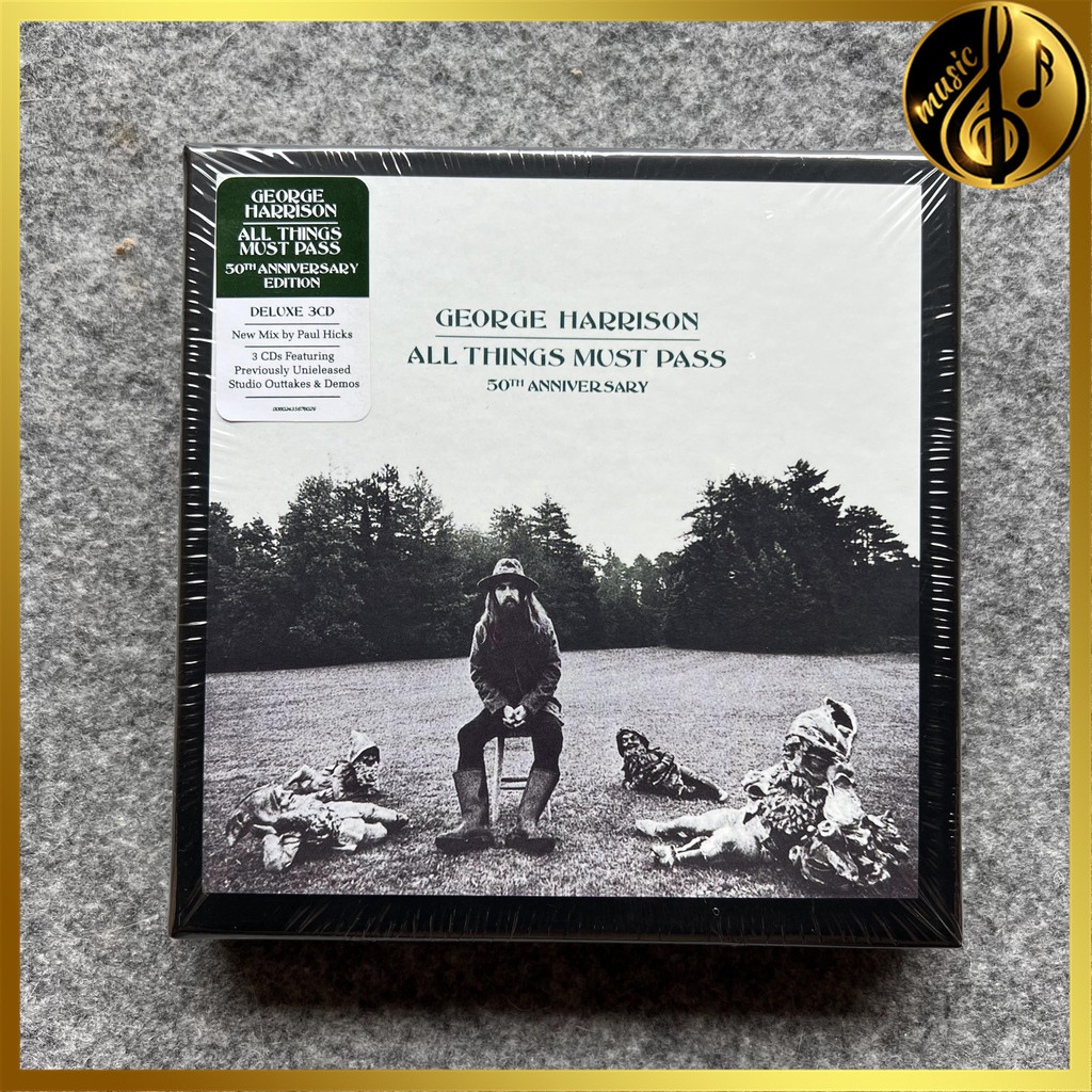 George Harrison All Things Must Pass 3CD Album [Đã niêm phong] Thương hiệu mới