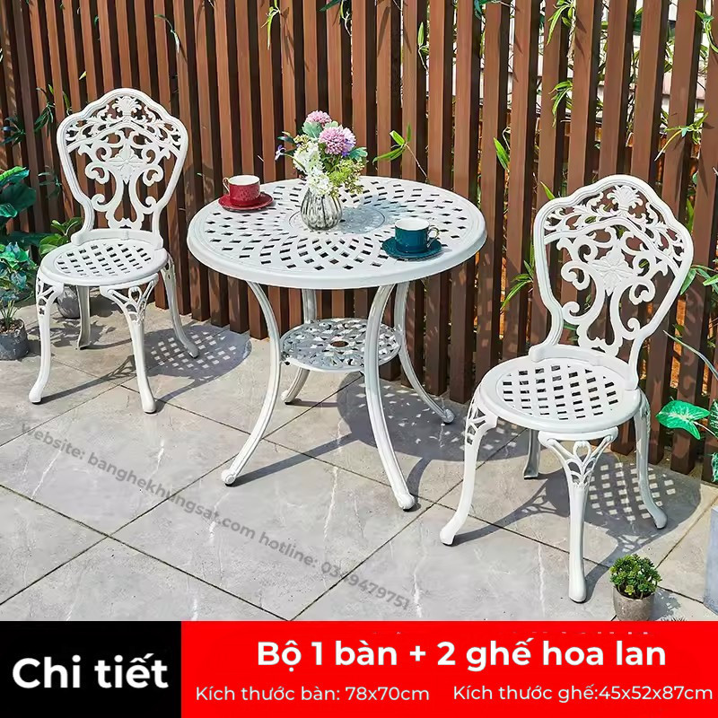 Bán Sỉ Bộ Bàn Ghế Ban Công Nhôm Đúc D78 Linhlandecor.com