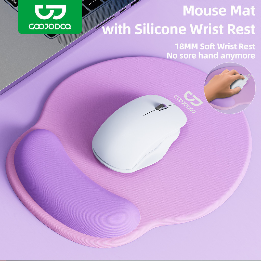 Lót chuột công thái học GOOJODOQ có kê tay 14mm & đế chống trượt, bền và dễ vệ sinh | BigBuy360 - bigbuy360.vn