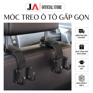 Móc Treo Đồ Cho Ô Tô Gài Trước Hoặc Sau Ghế, Thiết Kế Tiện Lợi, Gọn Nhẹ Chắc Chắn, Có Thẻ Làm Giá Đỡ Điện Thoại (JA OFFI