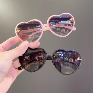 Kính Mát Trẻ Em Kính Chống Nắng Cho Bé Hình Trái Tim UV400 Bảo Vệ Bé Gái Bé Trai Kính Chống Nắng Kính Mắt