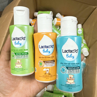 5 Chai Sữa tắm cho bé Lactacyd Giảm rôm sảy hăm kẽ dưỡng da cho bé và duy trì độ ẩm Chai 60ml