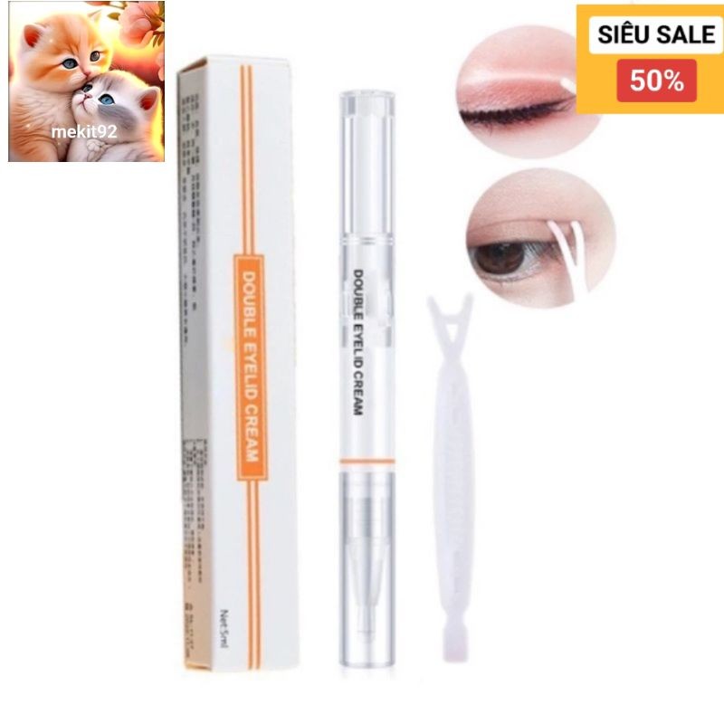 Bút gel kích mí - Bút kích 2 mí - Cọ kích 2 mí