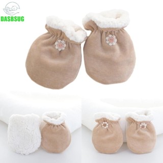 Dasbsug 1 Đôi Găng Tay Ấm Áp Mùa Đông Cho Bé Găng Tay Chống grab Làm Dày Lông Cừu Chống Trầy Xước