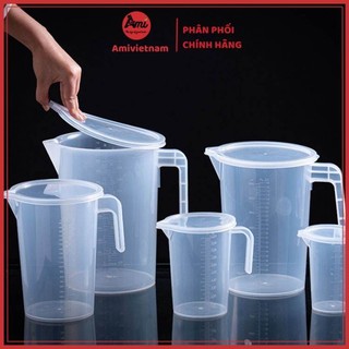 Cốc Đong, Ca Đong Định Lượng Có Nắp Đậy – Nhựa Chia Vạch Tiện Dụng Cho Pha Chế