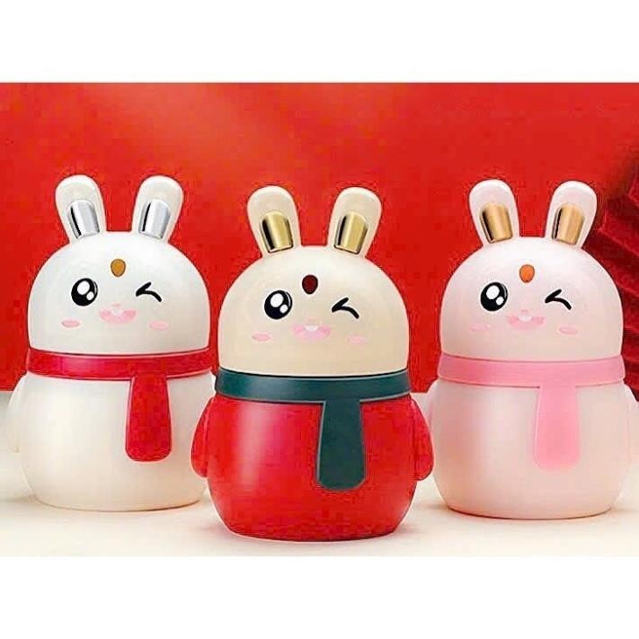Lọ Đựng Tăm Nút Bấm Tự Động Hình Thỏ Xinh Để Bàn